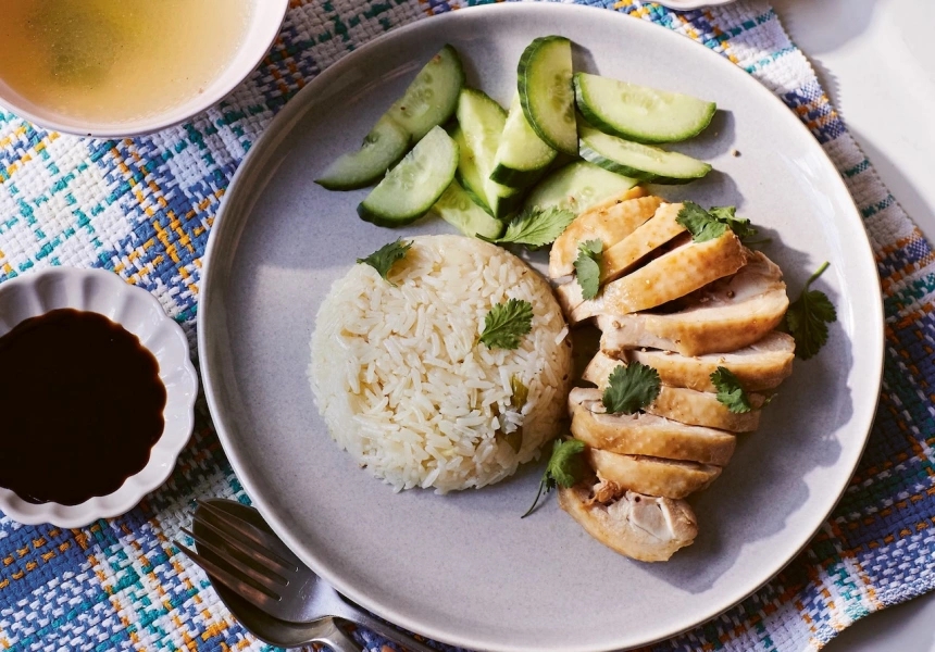 Shu Han Lee's Hainanese chicken rice
