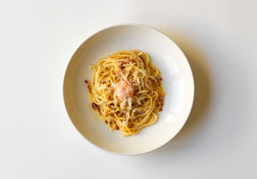 The Dolphin Hotel’s spaghetti carbonara
