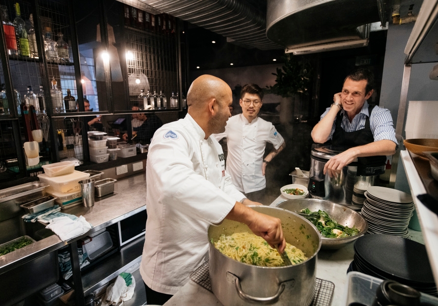 Executive chef Adam D'Sylva (left) and co-owner Mykal Bartholemew (right)
