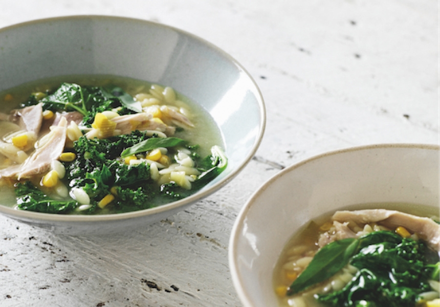 Matt Moran's chicken soup
