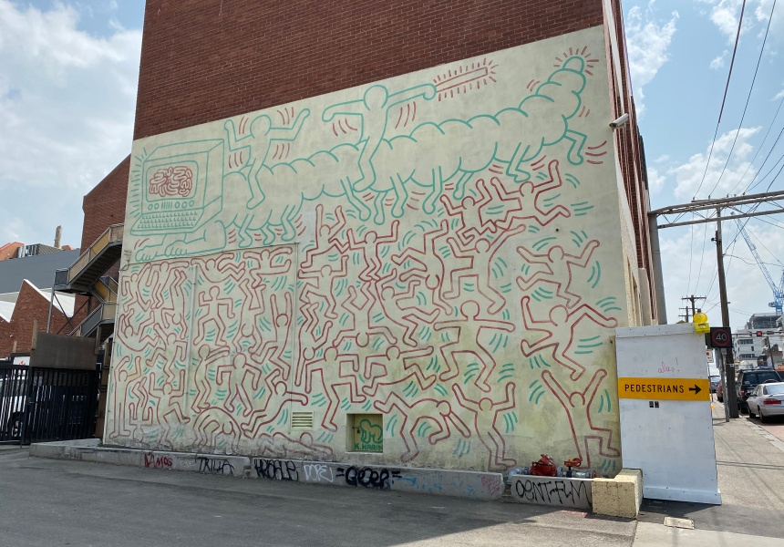 Keith Haring mural
