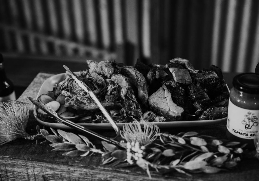 Dark Shed at Uplands Vineyard
