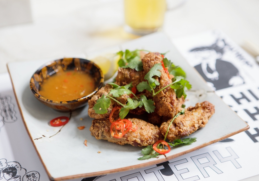 Chin Chin's chilli-salt chicken wings
