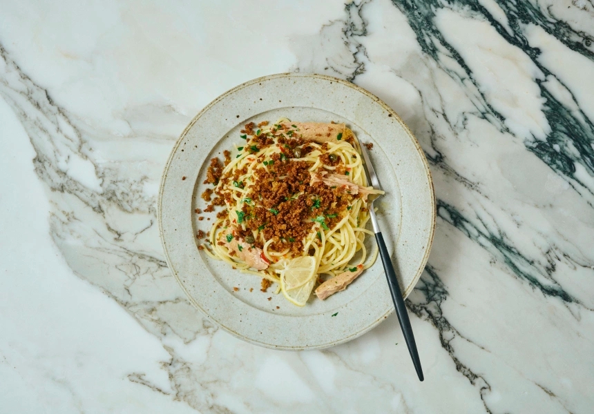 Julia Busuttil Nishimura’s tuna spaghetti
