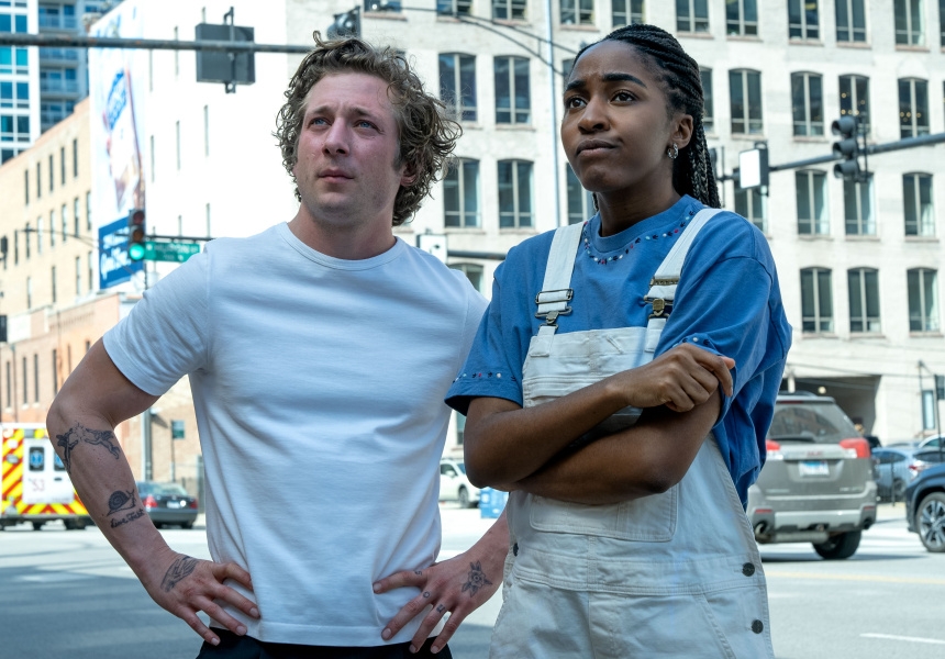 Jeremy Allen White and Ayo Edebiri in "The Bear"
