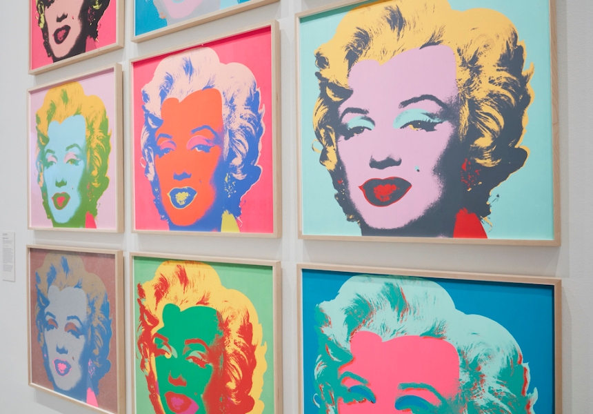 Exhibition image of MoMA at NGV:  130 Years of Modern and Contemporary Art, 2018 on display at  NGV  International from 9 June – 7 October

Andy  WarholAmerican  1928–87Marilyn  Monroe  1967screenprint,  edition  of  25091.5  x  91.5  cm  (image  and  sheet)  Publisher:  Factory  Additions,  New  YorkPrinter:  Aetna  Silkscreen  Products,  Inc.,  New  YorkThe  Museum  of  Modern  Art,  New  YorkGift  of  Mr.  David  Whitney,  1968
