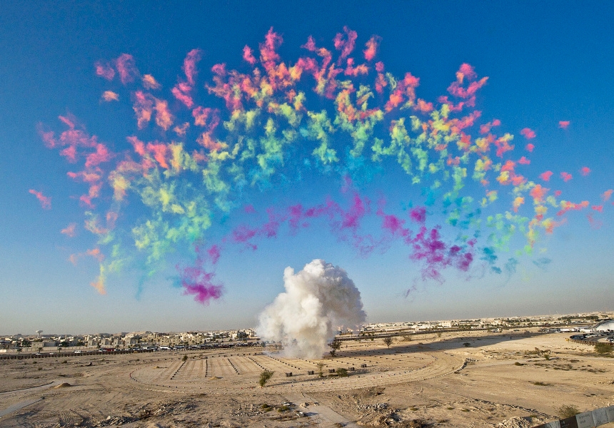 Cai Guo-Qiang
<em>Black ceremony</em> 2011
Photo by Hiro Ihara, courtesy Cai Studio
© Cai Guo-Qiang
