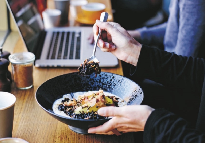 Twenty & Six Espresso’s Black Sticky Rice with Mango, Banana and Puffed Wild Rice
