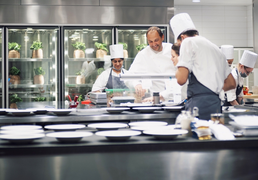 The kitchen at Eleven Madison Park
