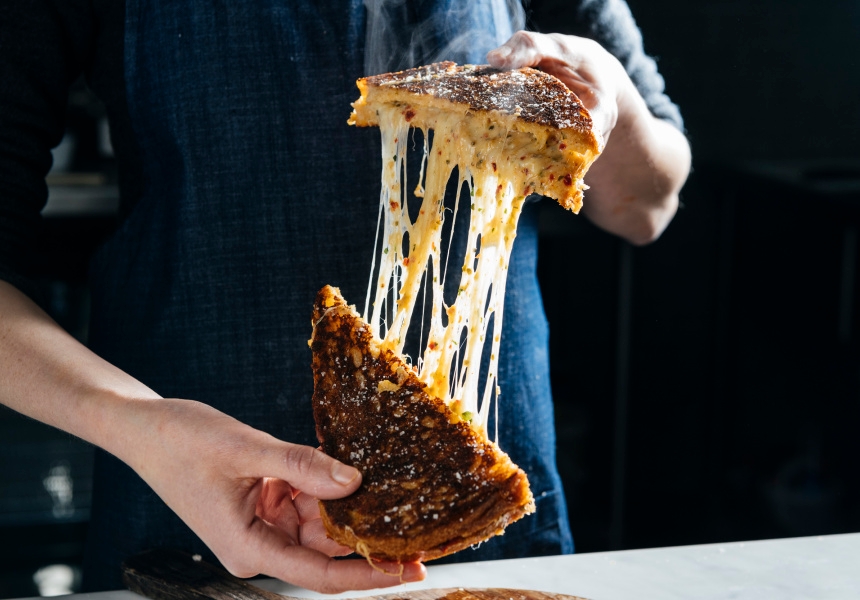 Maker & Monger’s Pimento Grilled Cheese
