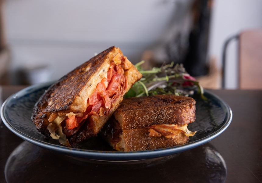 Stinking Bishops’ Peppercorn Cheese Toastie
