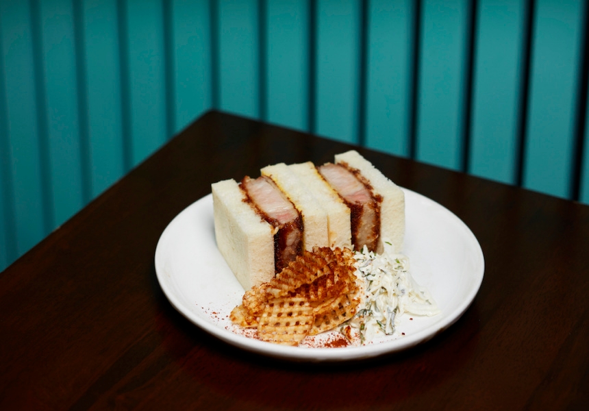 Katsu sando, Paper Bird, Elizabeth Bay, New South Wales
