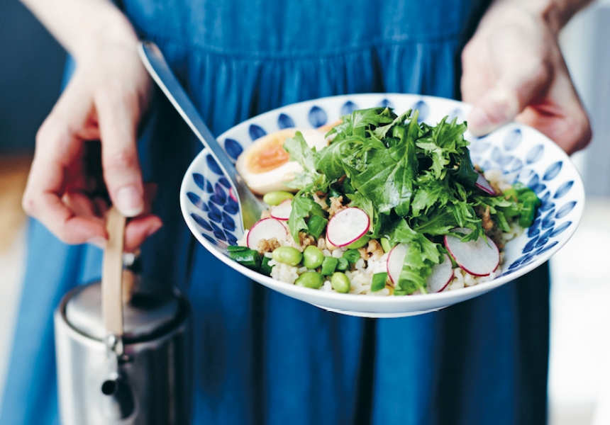 Cibi's chicken soboro bowl
