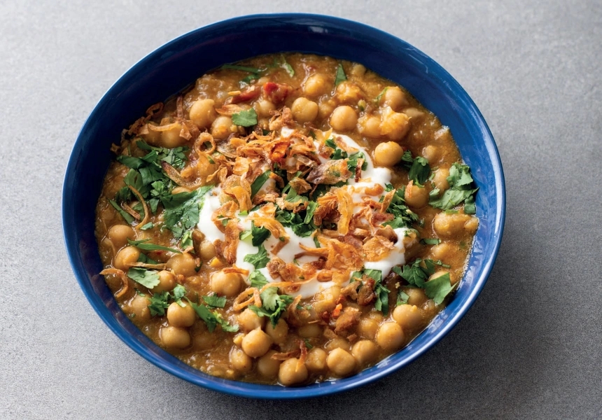 Christine Manfield’s spiced chickpea dal 
