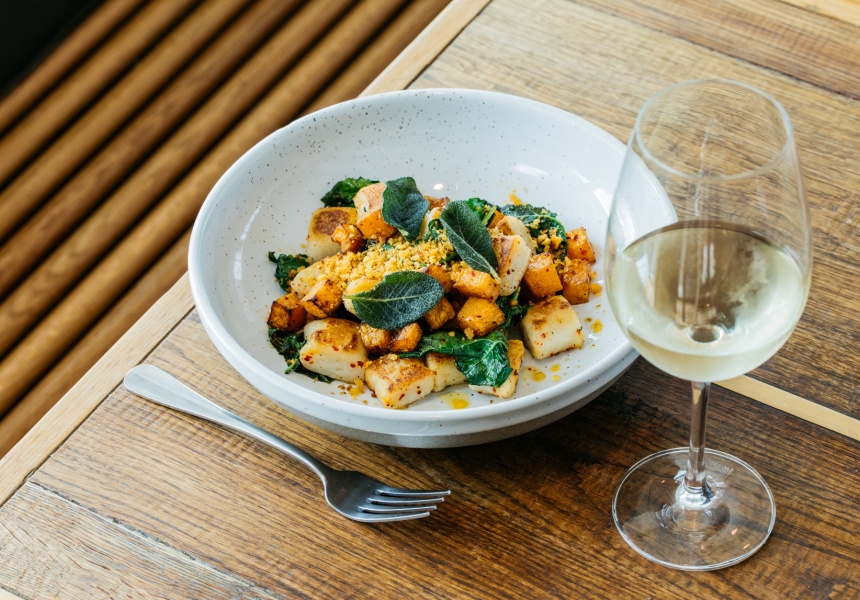 Matt Moran's 
Potato gnocchi with pumpkin and sage 
