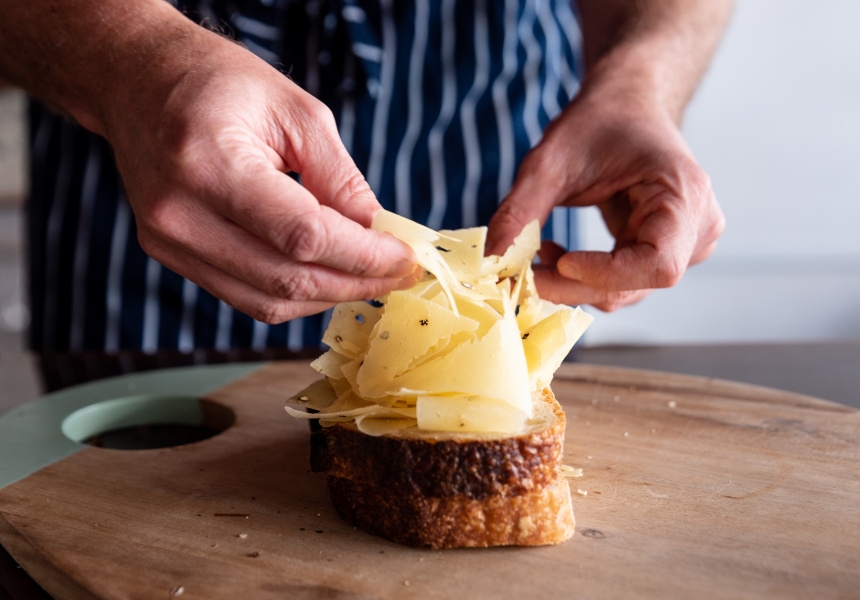 Stinking Bishops’ Peppercorn Cheese Toastie
