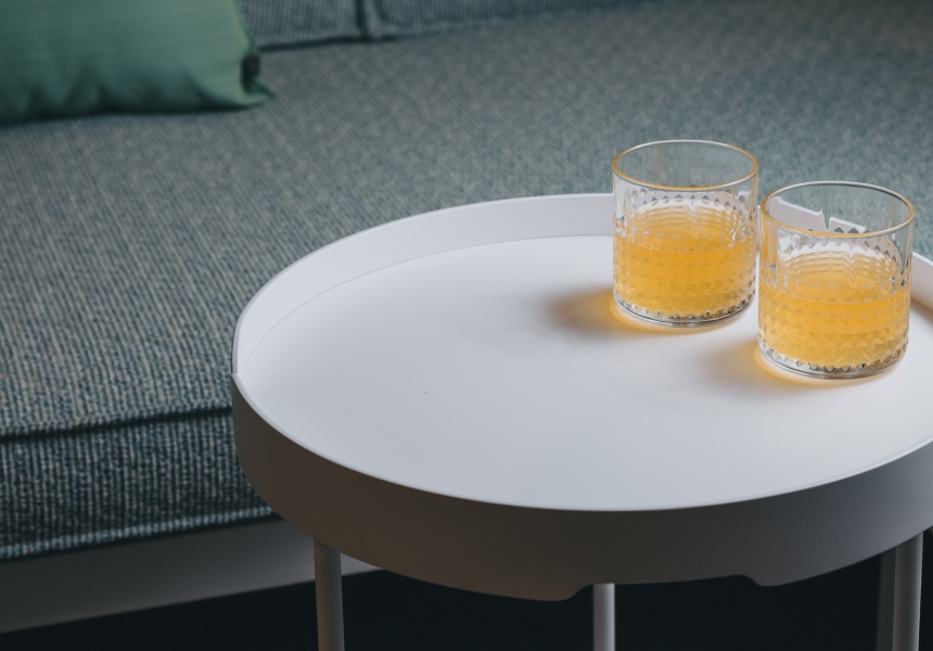 The Lily Tray Table on display at the Tait Flagship Showroom on Smith Street
