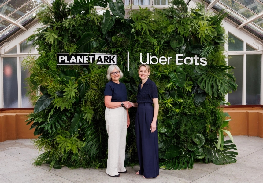 L-R: Planet Ark CEO Rebecca Gilling and Uber Eats General Manager ANZ Bec Nyst
