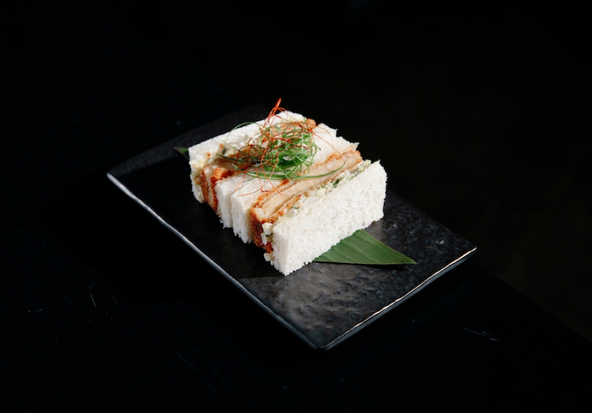 Lobster katsu sando, Hôntô, Fortitude Valley, Queensland
