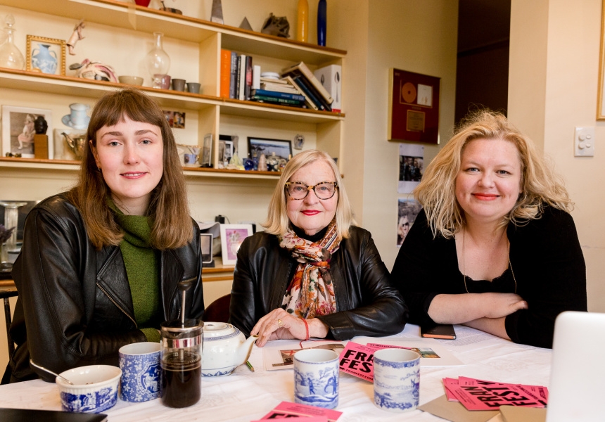 Mia van den Bos, Loene Furler and Brigid Noone
