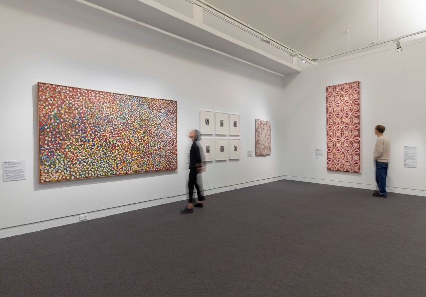 Installation view of Know My Name: Australian Women Artists, Mornington Peninsual Regional Gallery, 2023, Know My Name: Australian Women Artists is a National Gallery Touring Exhibition supported by the Australian Government through Visions of Australia
