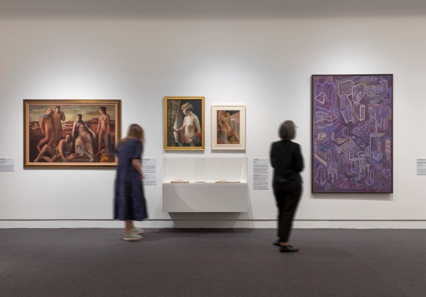 Installation view of Know My Name: Australian Women Artists, Mornington Peninsual Regional Gallery, 2023, Know My Name: Australian Women Artists is a National Gallery Touring Exhibition supported by the Australian Government through Visions of Australia
