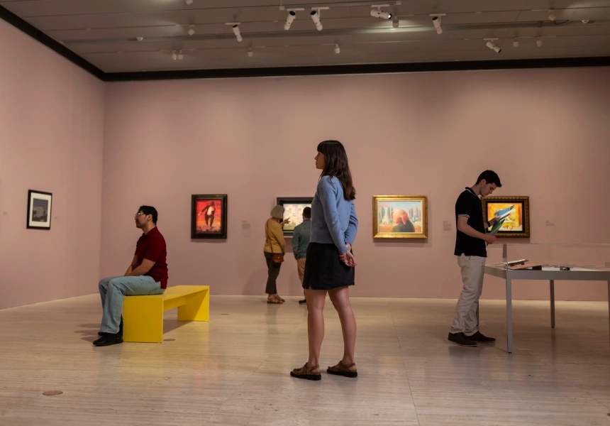 Installation view of the Magritte exhibition at the Art Gallery of New South Wales, artworks © Copyright Agency, Sydney 2024, photo © Art Gallery of New South Wales, Ken Leanfore
