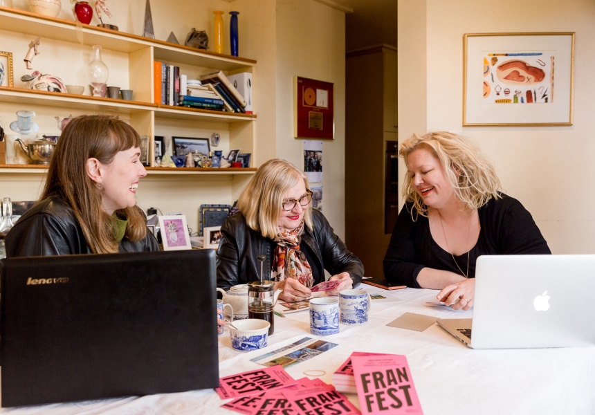 Mia van den Bos, Loene Furler and Brigid Noone
