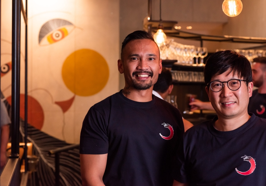 Co-owner Nathan Nababan and chef Jae Hyun-Park
