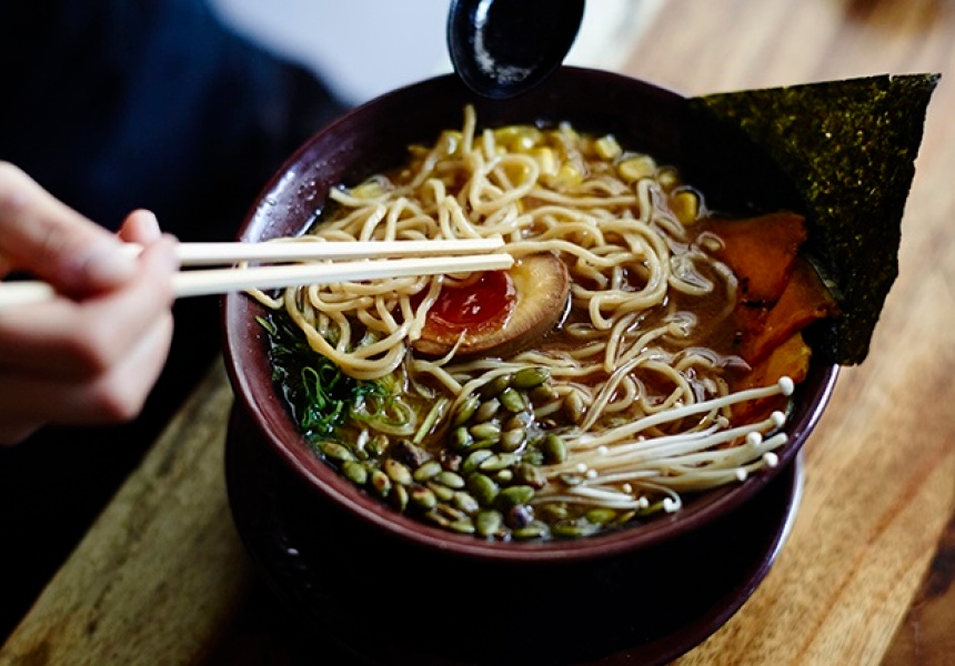 Fukuryu’s vegetarian miso ramen
