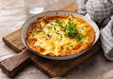 <p>That’s Amore’s frittata with porchetta and truffle cheese</p>
