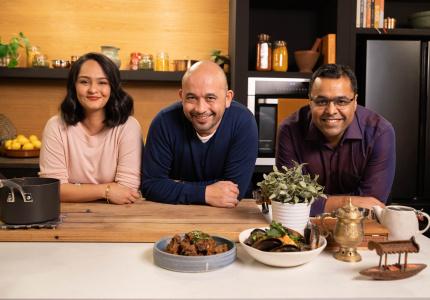 <p>Helly Raichura, Adam D'Sylva and Sandeep Pandit</p>
