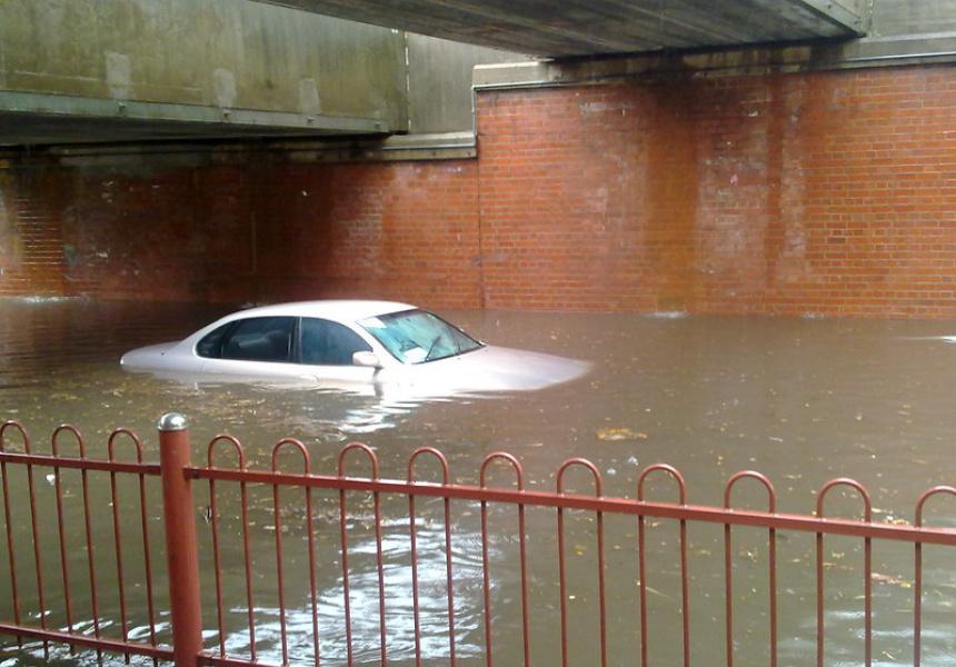 <p>Flash flooding in Footscray 2010</p>
